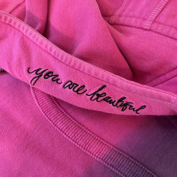 Lululemon Athletica Limited Edition Paris Pink Ombré Hooded Jacket  US8 - Picture 7 of 7